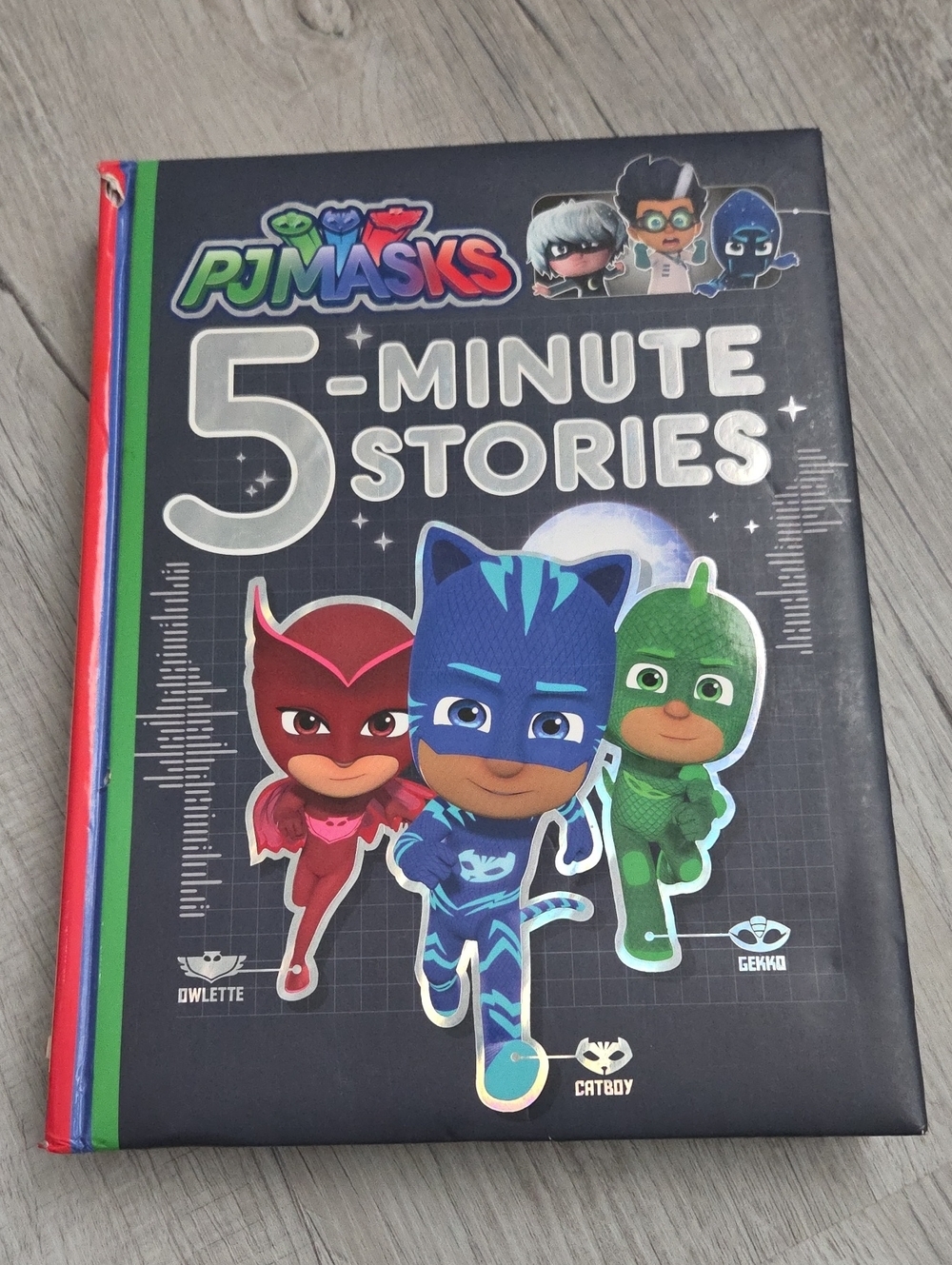 5-Minute Stories -PJ MASKS Blue, Red & Green Kids Storybook